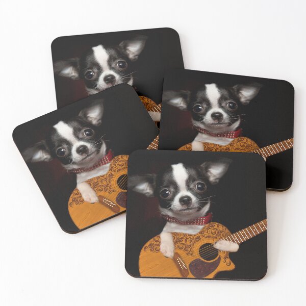 Item preview, Dog on guitar.  designed and sold by Photorebelle.