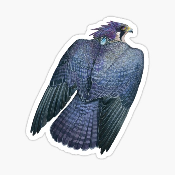 Peregrine Falcon - Stone Guardian Sticker