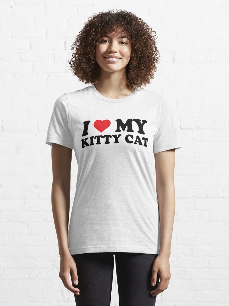  I Love My Kitty (Cat Shirt) T-Shirt : Clothing, Shoes & Jewelry