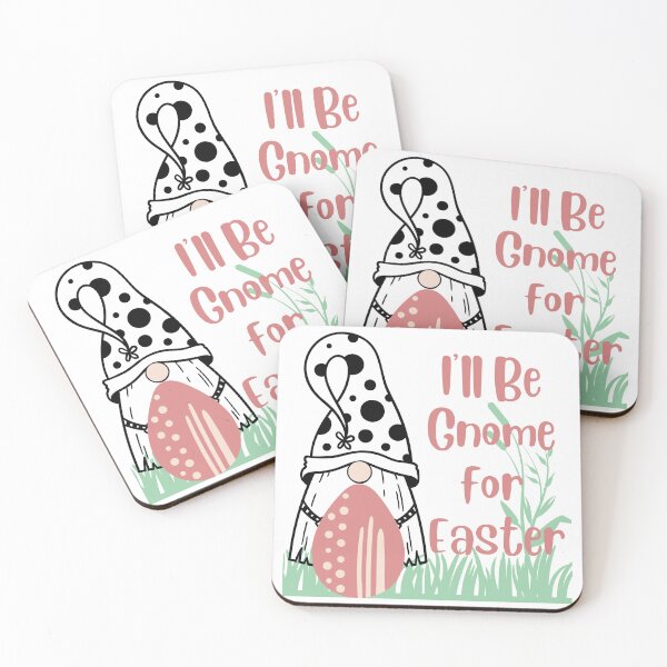 Artikelvorschau, I'll Be Gnome for Easter - Süße Boho-Osterei-Korbzwerge entworfen und verkauft von BeebsAndNugget.