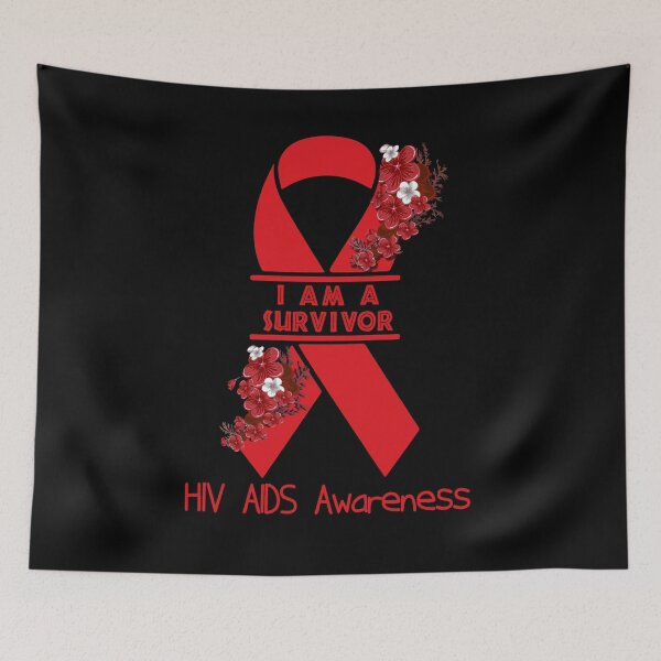 Item preview, I Am A Suvivor Ribbon Hiv Aids Awareness designed and sold by heppenp.