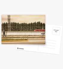 Red Steel Blue Denim Postcards