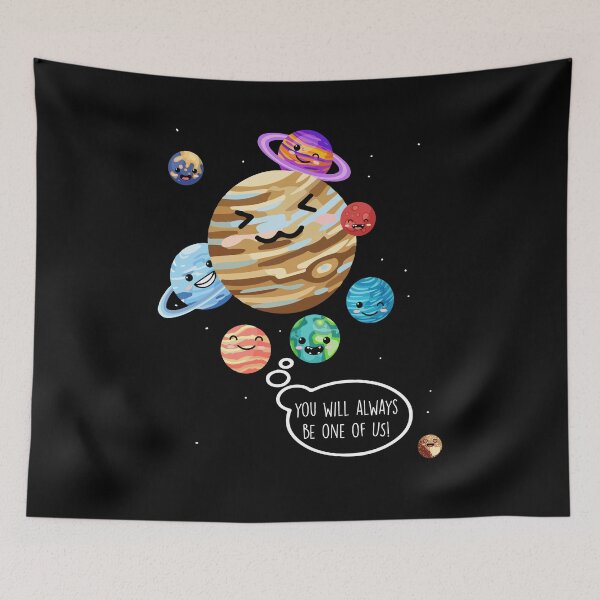 Item preview, Pluto Planet Funny Space Cartoon Planets Never Forget Pluto designed and sold by Dressed For  Duty.