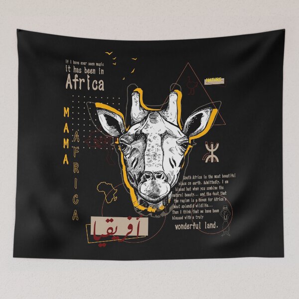 Item preview, africa pattern , cute african giraffe designed and sold by NEBULAmonopro.