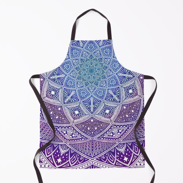 Item preview, Blue and Purple Starry Night Nine-Point Mandala designed and sold by Suzanne Uchytil.