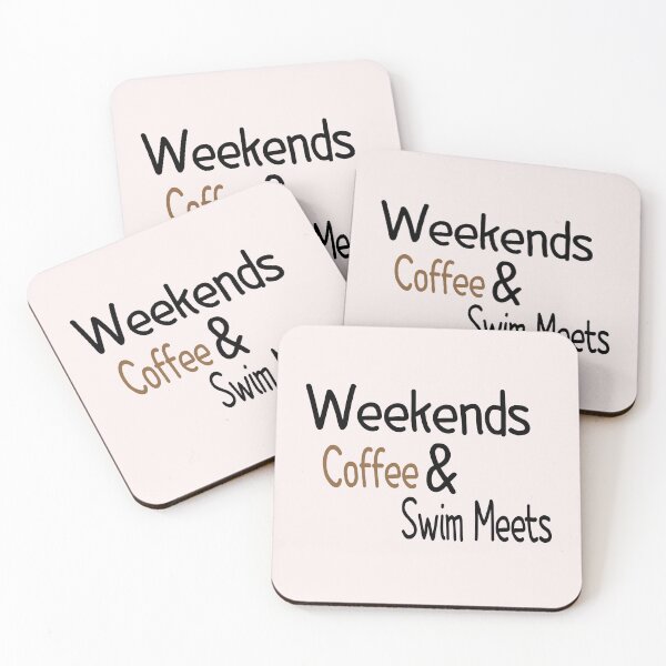 Item preview,  Cute coffee-Weekends Coffee & Swim Meets-funny designed and sold by Picolo25.