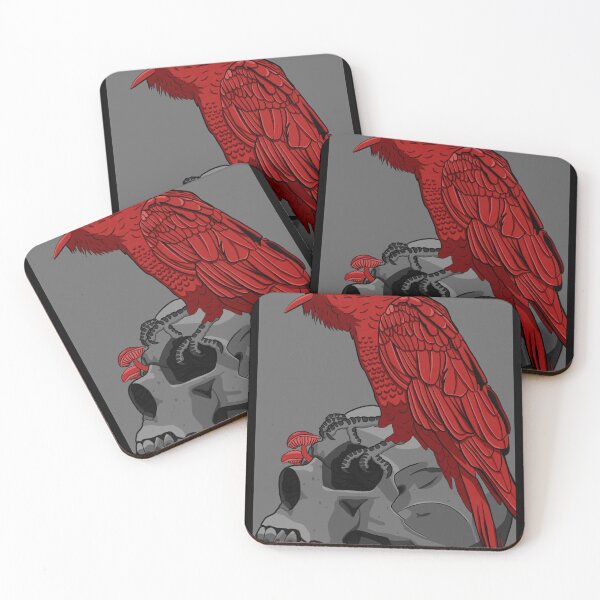 Item preview, Raven skull designed and sold by InkKountess.