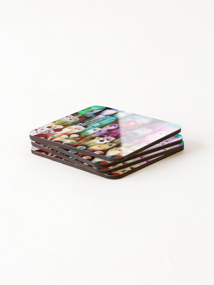 Thumbnail 4 of 5, Coasters (Set of 4), Candy Rockets designed and sold by artisu.