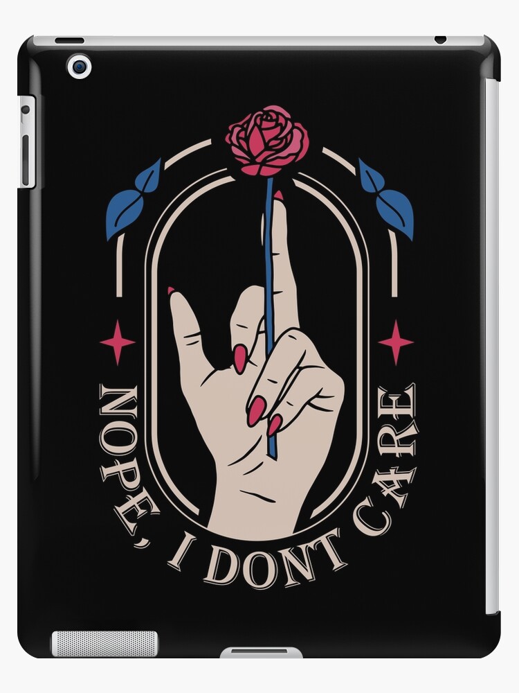 Sarcastic Bad Attitude Adulting Middle Finger Antisocial Introvert Mental  Health | iPad Case & Skin