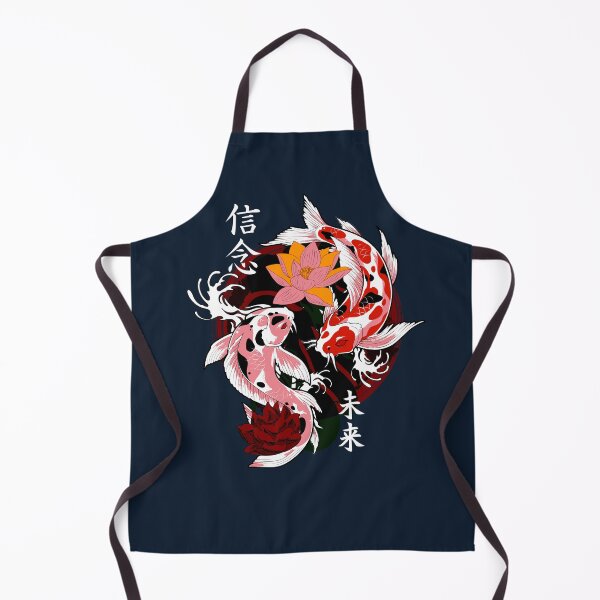 Item preview, Yakuza Japanese tattoos, koi fish pond, floral water original designed and sold by Cheeky Companions.