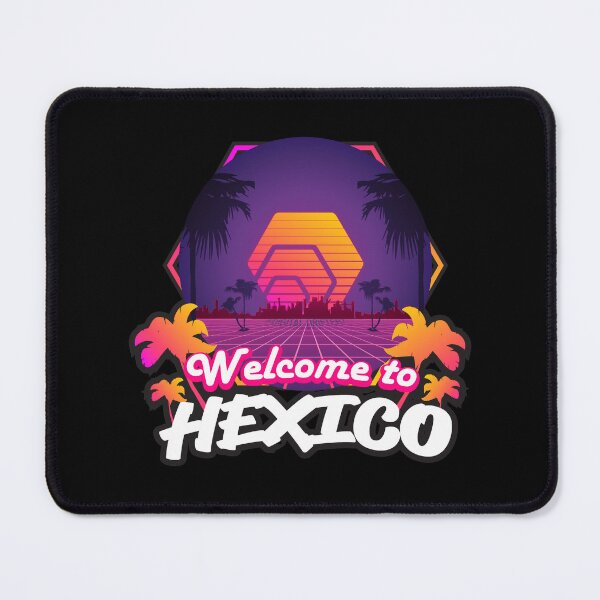 Item preview, Welcome to Hexico! Tropical Retro Future Crypto Design designed and sold by Digi-Drifterz.