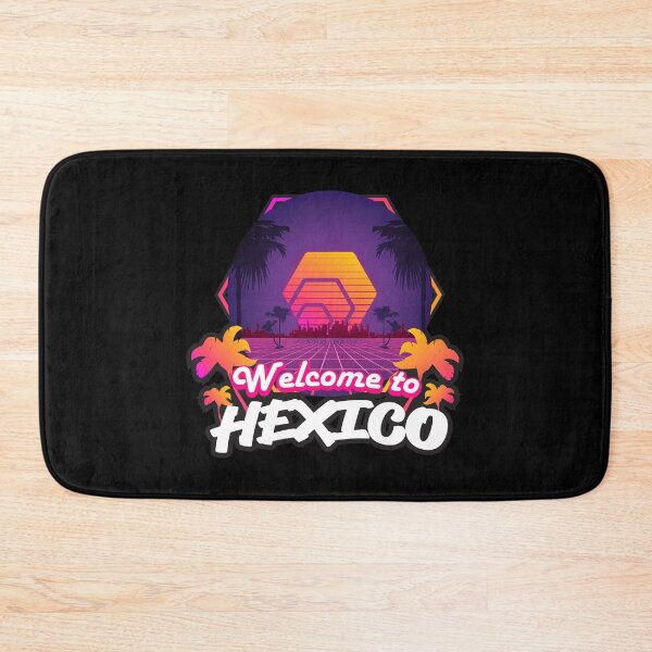 Item preview, Welcome to Hexico! Tropical Retro Future Crypto Design designed and sold by Digi-Drifterz.