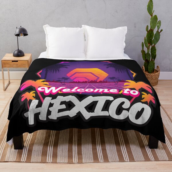 Item preview, Welcome to Hexico! Tropical Retro Future Crypto Design designed and sold by Digi-Drifterz.