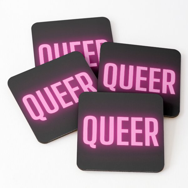 Item preview, Neon Pink Glow Up Queer - LGBT designed and sold by BearLoveDesign.