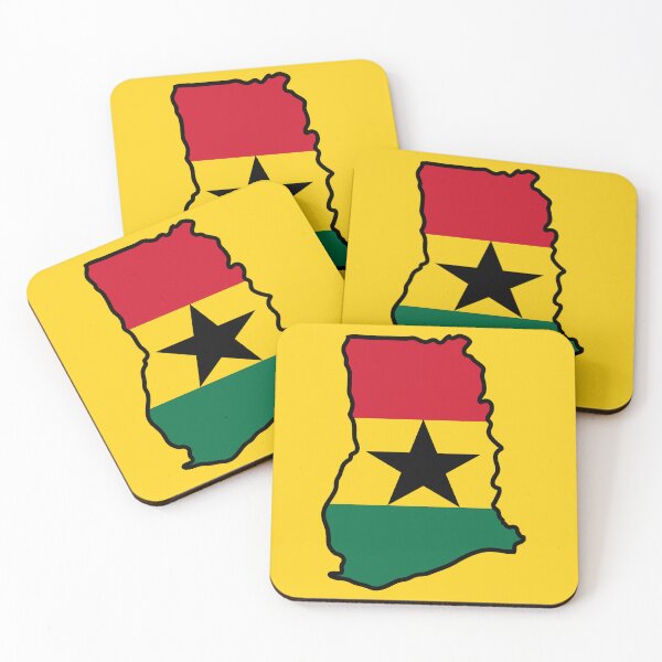 Item preview, Ghana Country Outline/Flag Inlay designed and sold by Cestus.
