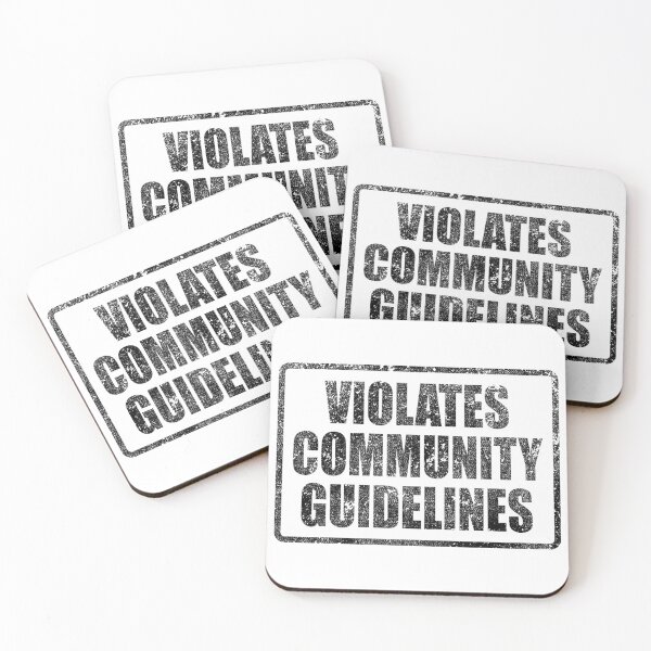 Item preview, Violates Community Guidelines- Black designed and sold by redmachineg.