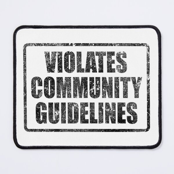 Item preview, Violates Community Guidelines- Black designed and sold by redmachineg.