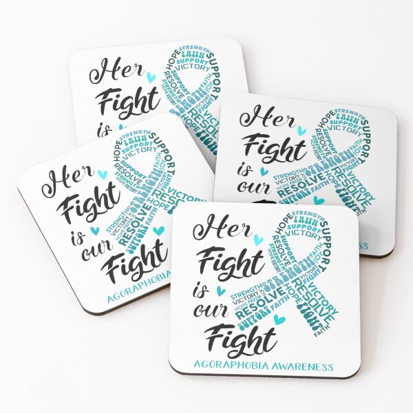 Item preview, Agoraphobia Warrior, Her Fight is our Fight Agoraphobia Awareness designed and sold by Greggwillard.