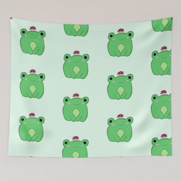 Item preview, Frog with mushroom hat  designed and sold by KaitLouise.