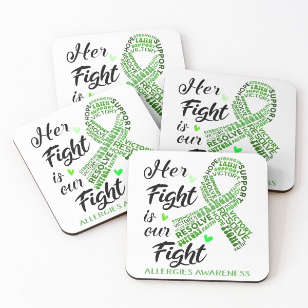 Item preview, Allergies Warrior, Her Fight is our Fight Allergies Awareness designed and sold by Greggwillard.