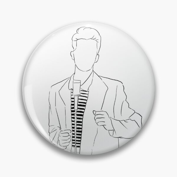 Item preview, Rickroll lineart designed and sold by Jets-Emporium.