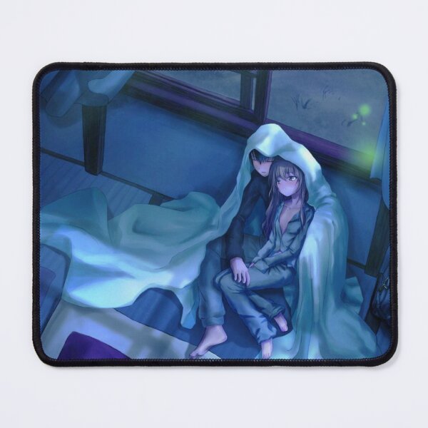 Item preview, Anime Love With Moon At Rainy Night designed and sold by Alexandra Rty.