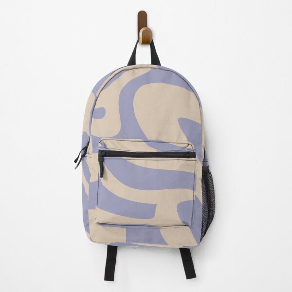 Item preview, Retro Liquid Swirl Abstract Pattern Cream & Violet designed and sold by scorpiolane.