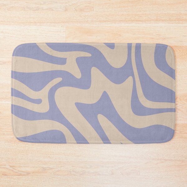 Item preview, Patrón abstracto remolino líquido retro crema y violeta designed and sold by scorpiolane.