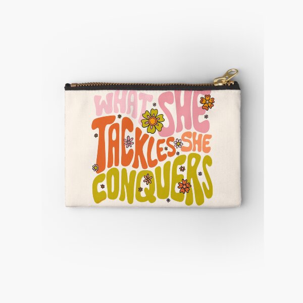 Item preview, What She Tackles She Conquers designed and sold by doodlebymeg.