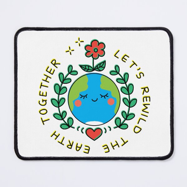 Item preview, Let's Rewild The Earth Together designed and sold by cheekimori.