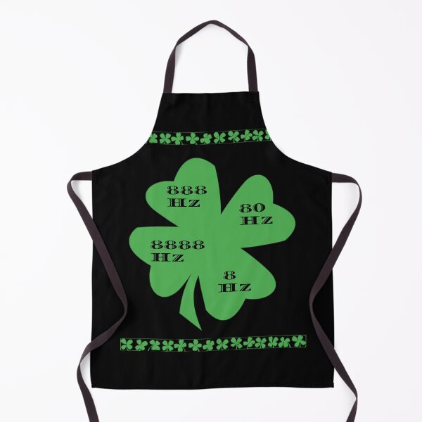 Item preview, Abundance Clover 888 Hz--Black and Green Shamrock Graphic (on White) designed and sold by GladBlackLamb.
