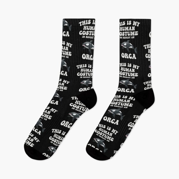 Item preview, Cool This is My Human Costume I'm Really An Orca Whale Simple Design Funny Orca Quote designed and sold by pedrored369.