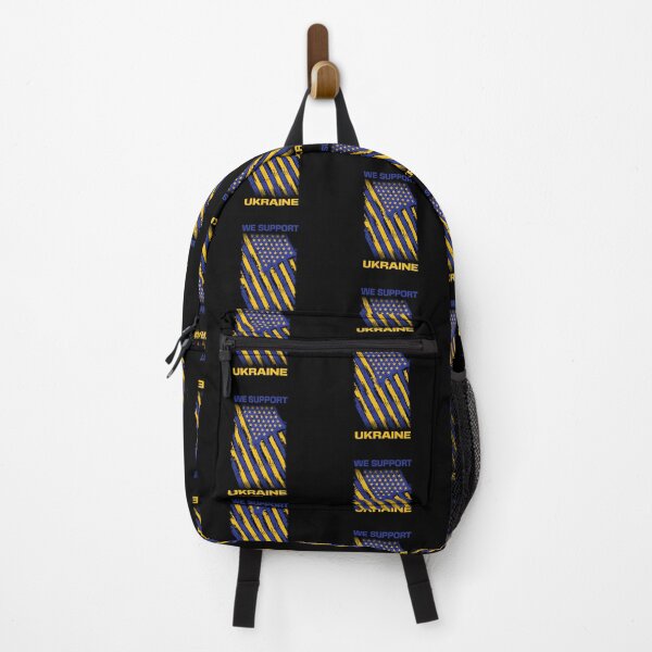Item preview, We support Ukraine, Free Ukraine, Ukrainian American flag design designed and sold by Cheeky Companions.