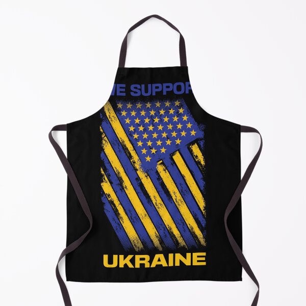 Item preview, We support Ukraine, Free Ukraine, Ukrainian American flag design designed and sold by Cheeky Companions.