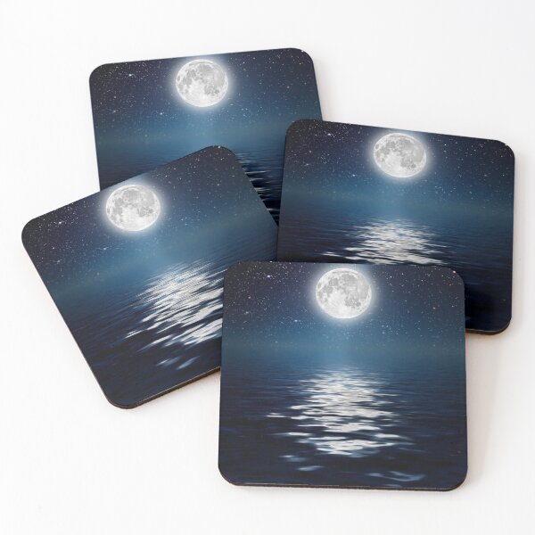 Item preview, Full Moon Rising Over Ocean designed and sold by RyansOpenDoor.