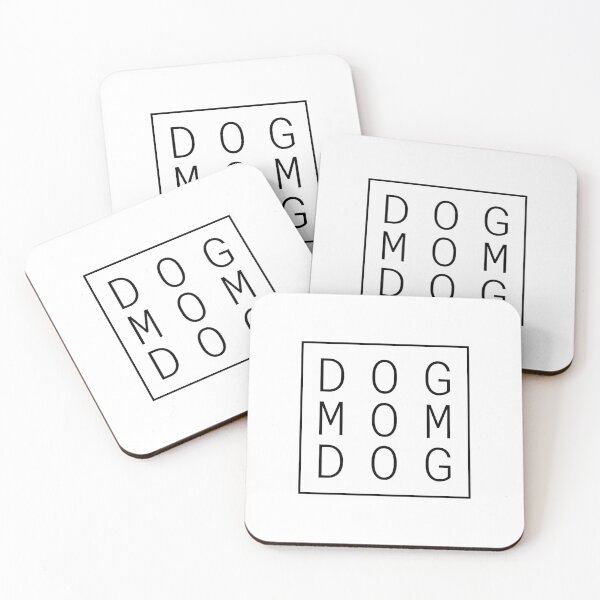 Item preview, Dog Mom - Minimalist Black Type in a Square - Boxed  designed and sold by 8PawsStudio.
