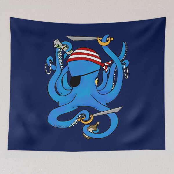 Item preview, Pirate Octopus designed and sold by sharkbait83.