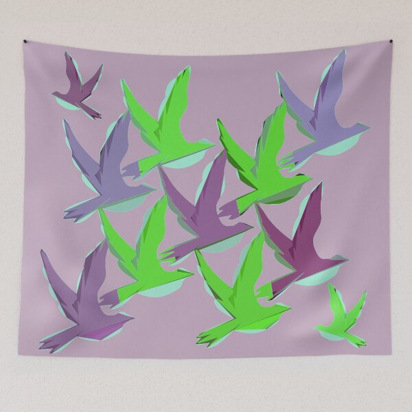 Item preview, Cubistic Doves designed and sold by JoanNinjaHen.