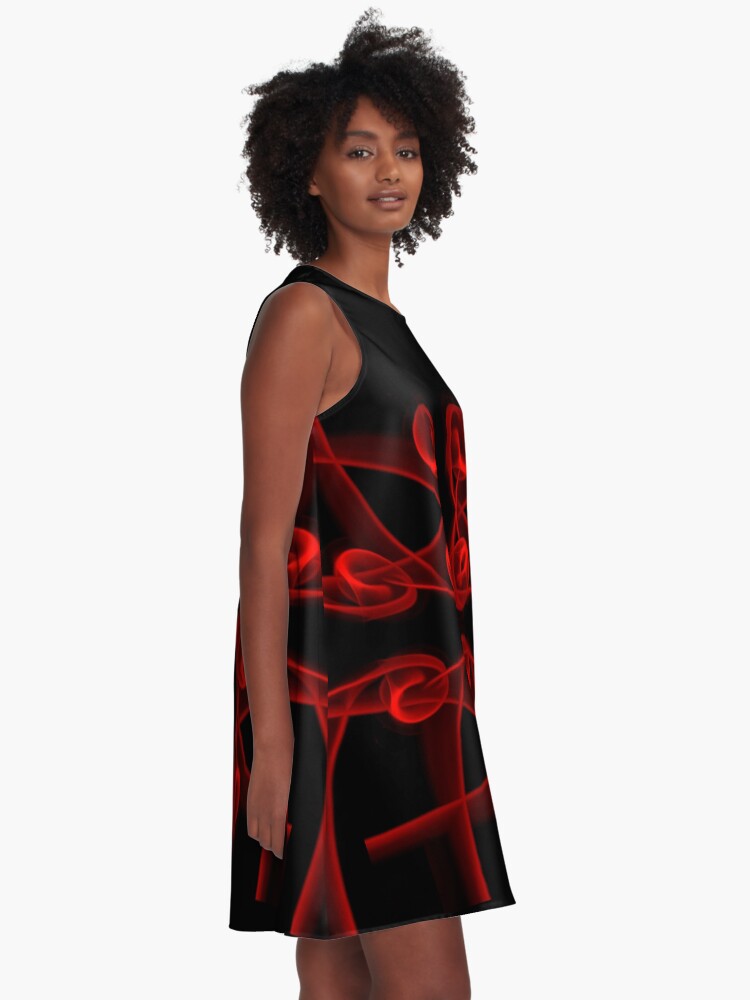 Alternate view of Red Roses A-Line Dress
