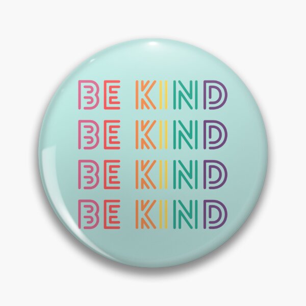 Item preview, BE KIND colorful Rainbow Lettering designed and sold by ABInspired.