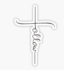 Follow Cross Sticker