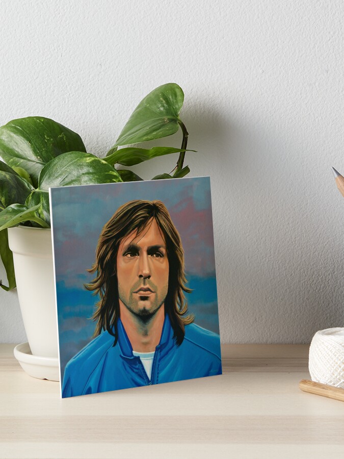 Andrea Pirlo painting Art Board Print for Sale by PaulMeijering