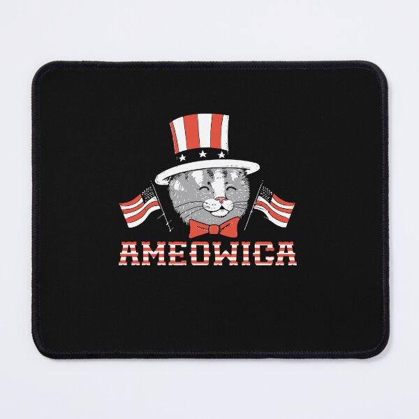 Item preview, AMEOWICA Cat America Fourth of July Independence Day Patriotic Love designed and sold by AmapolaSerrato.