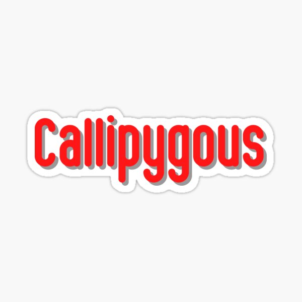 Callipygous Sticker for Sale by Peter Stawicki