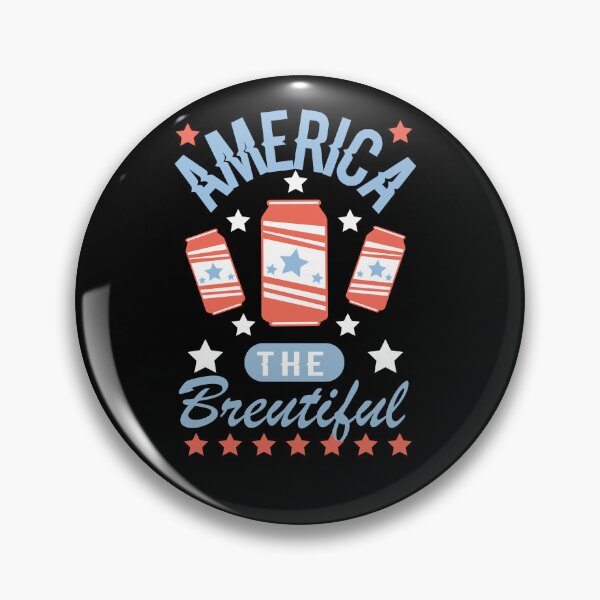Item preview, AMERICA THE BREWTIFUL Funny  America Fourth of July Independence Day Drink Beer designed and sold by AmapolaSerrato.