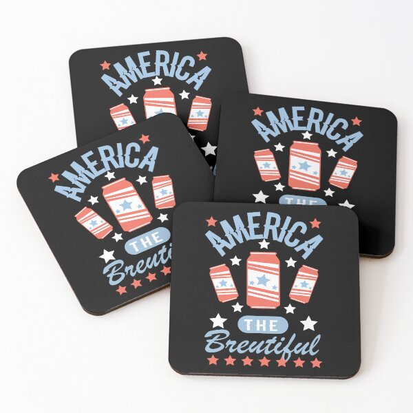 Item preview, AMERICA THE BREWTIFUL Funny  America Fourth of July Independence Day Drink Beer designed and sold by AmapolaSerrato.