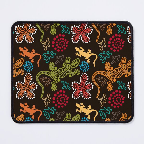 Item preview, Boho lizard pattern with Australian aboriginal arts designed and sold by SweetThreads79.