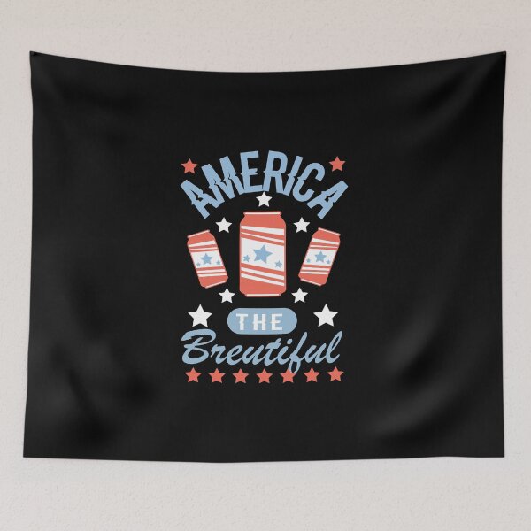 Item preview, AMERICA THE BREWTIFUL Funny  America Fourth of July Independence Day Drink Beer designed and sold by AmapolaSerrato.