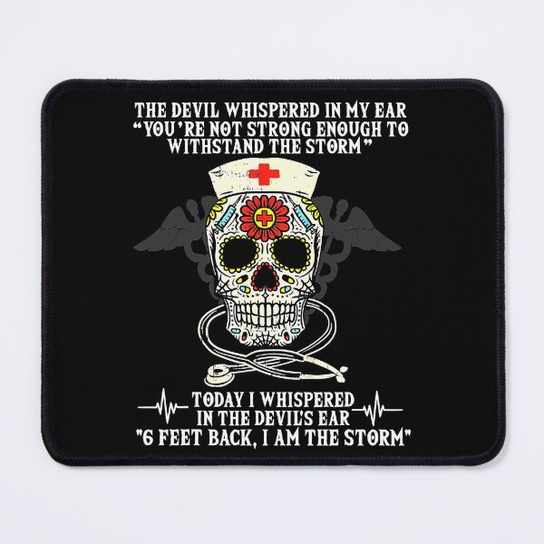 Item preview, 6 Feet Back, I Am The Storm, Cool Saying For Nurse designed and sold by MohaRakan.