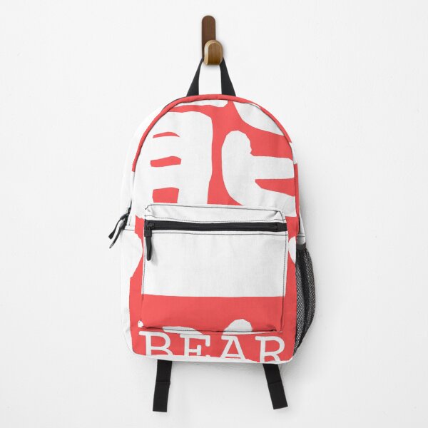 Item preview, Bear Kanji Badge 熊 Japan Red White designed and sold by Snoot-Store.